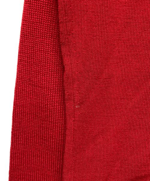 BURBERRY（バーバリー）BURBERRY (バーバリー) ジップアップニット レッド サイズ:1の古着・服飾アイテム