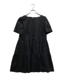TO BE CHIC（トゥービーシック）の古着「半袖ワンピース」｜ブラック