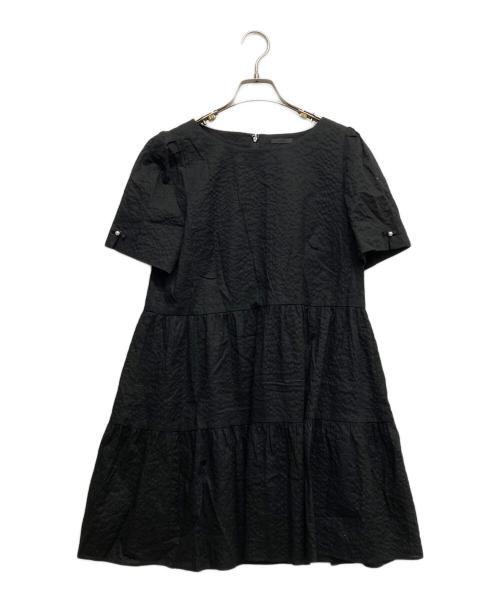 TO BE CHIC（トゥービーシック）TO BE CHIC (トゥービーシック) 半袖ワンピース ブラック サイズ:40の古着・服飾アイテム