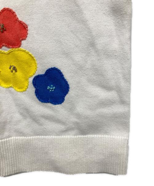 Kate Spade（ケイトスペード）Kate Spade (ケイトスペード) クルーネックカーディガン ホワイト サイズ:不明の古着・服飾アイテム