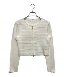 Rene（ルネ）の古着「ニットジャケット」｜ホワイト