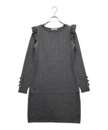Rene（ルネ）の古着「ニットワンピース」｜グレー