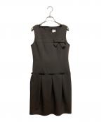 Rene basicルネベーシック）の古着「ノースリーブワンピース」｜ブラウン
