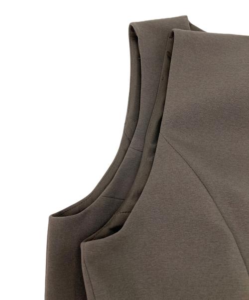 Rene basic（ルネベーシック）Rene basic (ルネベーシック) ノースリーブワンピース ブラウン サイズ:36の古着・服飾アイテム