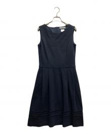Rene（ルネ）の古着「ノースリーブワンピース」｜ネイビー