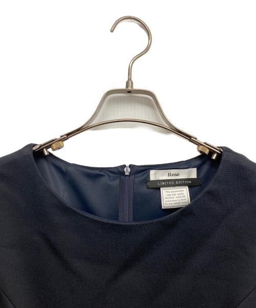 Rene（ルネ）Rene (ルネ) ノースリーブワンピース ネイビー サイズ:36の古着・服飾アイテム
