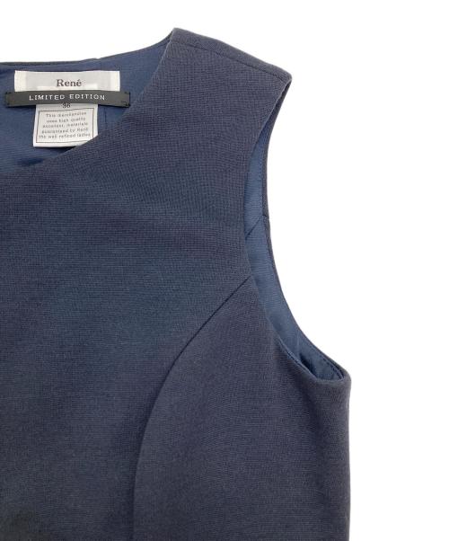 Rene（ルネ）Rene (ルネ) ノースリーブワンピース ネイビー サイズ:36の古着・服飾アイテム