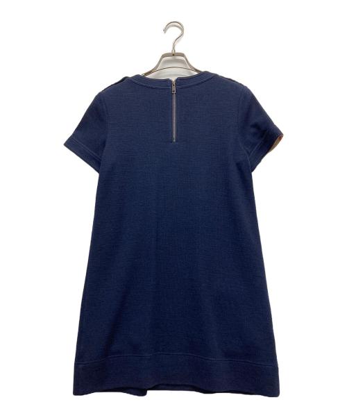 BURBERRY LONDON（バーバリーロンドン）BURBERRY LONDON (バーバリーロンドン) 半袖ワンピース ネイビー サイズ:1の古着・服飾アイテム