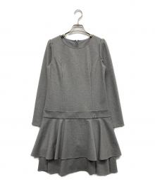 Rene basic（ルネベーシック）の古着「裾フリルワンピース」｜グレー