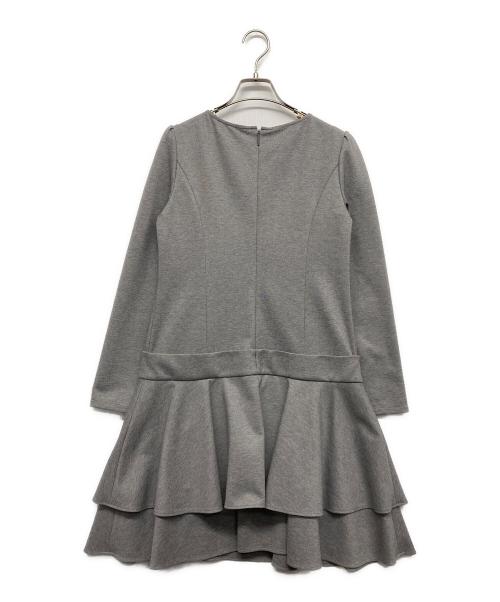 Rene basic（ルネベーシック）Rene basic (ルネベーシック) 裾フリルワンピース グレー サイズ:36の古着・服飾アイテム