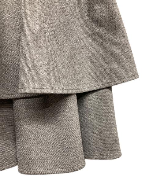 Rene basic（ルネベーシック）Rene basic (ルネベーシック) 裾フリルワンピース グレー サイズ:36の古着・服飾アイテム