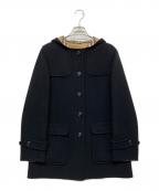 BURBERRY LONDONバーバリーロンドン）の古着「フーデッドコート」｜ブラック