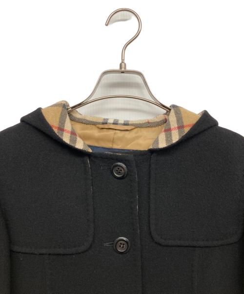 BURBERRY LONDON（バーバリーロンドン）BURBERRY LONDON (バーバリーロンドン) フーデッドコート ブラック サイズ:40の古着・服飾アイテム