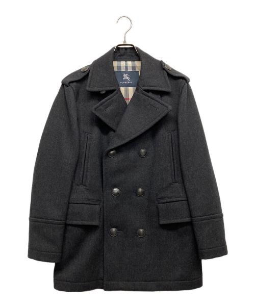 BURBERRY LONDON（バーバリーロンドン）BURBERRY LONDON (バーバリーロンドン) Pコート ブラック サイズ:Mの古着・服飾アイテム