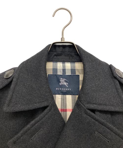 BURBERRY LONDON（バーバリーロンドン）BURBERRY LONDON (バーバリーロンドン) Pコート ブラック サイズ:Mの古着・服飾アイテム