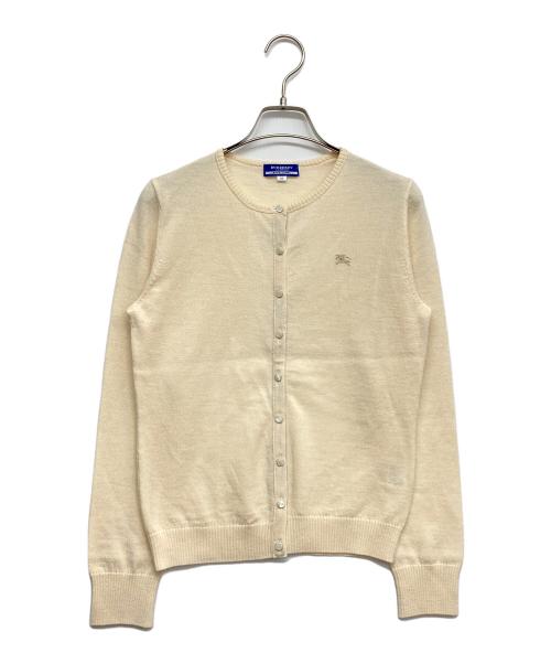 BURBERRY BLUE LABEL（バーバリーロンドンブルーレーベル）BURBERRY BLUE LABEL (バーバリーロンドンブルーレーベル) ニットカーディガン ベージュ サイズ:38の古着・服飾アイテム