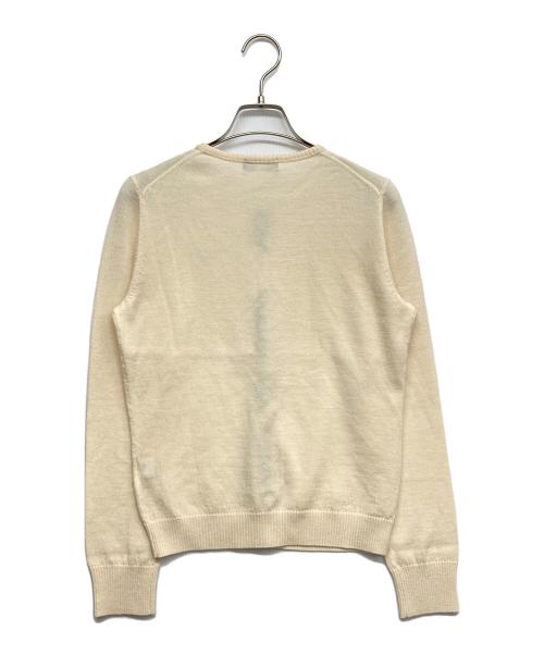 BURBERRY BLUE LABEL（バーバリーロンドンブルーレーベル）BURBERRY BLUE LABEL (バーバリーロンドンブルーレーベル) ニットカーディガン ベージュ サイズ:38の古着・服飾アイテム