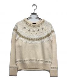 TO BE CHIC（トゥービーシック）の古着「クルーネックニット」｜ベージュ