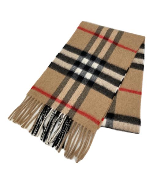 BURBERRY（バーバリー）BURBERRY (バーバリー) カシミヤマフラー ブラウン サイズ:127×20cmの古着・服飾アイテム