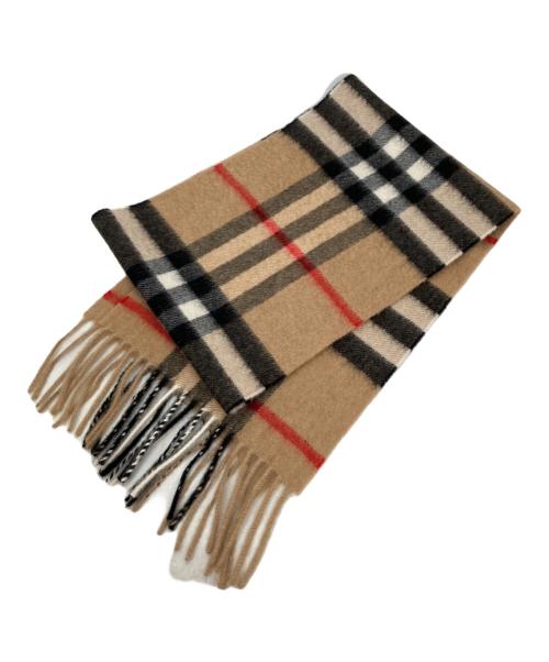 BURBERRY（バーバリー）BURBERRY (バーバリー) カシミヤマフラー ブラウン サイズ:127×20cmの古着・服飾アイテム