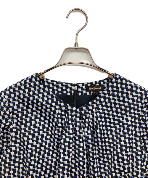 Paul Stuart（ポールスチュアート）Paul Stuart (ポールスチュアート) ブラウスワンピース ブルー サイズ:8の古着・服飾アイテム