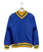 Gem SPORTSWEARジェムスポーツウェア）の古着「ハイネックスウェット」｜ブルー