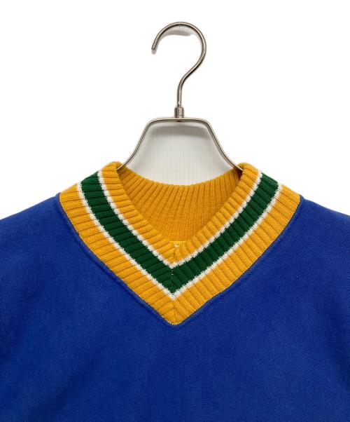 Gem SPORTSWEAR（ジェムスポーツウェア）Gem SPORTSWEAR (ジェムスポーツウェア) ハイネックスウェット ブルー サイズ:LARGEの古着・服飾アイテム