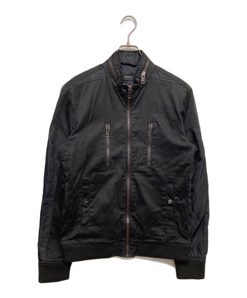 DIESEL（ディーゼル）DIESEL (ディーゼル) ジップアップジャケット ブラック サイズ:Mの古着・服飾アイテム