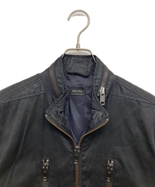 DIESEL（ディーゼル）DIESEL (ディーゼル) ジップアップジャケット ブラック サイズ:Mの古着・服飾アイテム