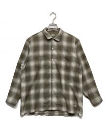 THE NORTH FACE（ザ ノース フェイス）の古着「ロングスリーブウーリーチェックシャツ」｜ブラウン