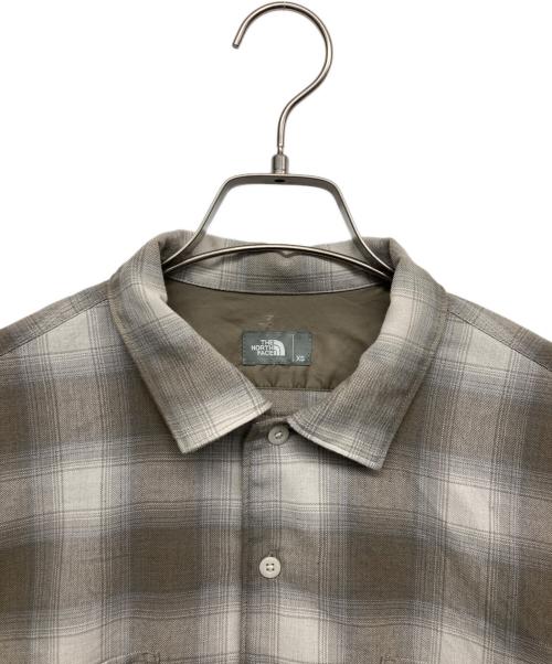 THE NORTH FACE（ザ ノース フェイス）THE NORTH FACE (ザ ノース フェイス) ロングスリーブウーリーチェックシャツ ブラウン サイズ:XSの古着・服飾アイテム