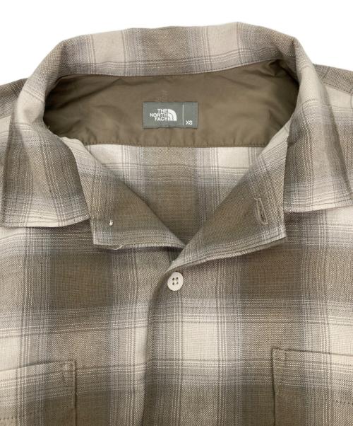 THE NORTH FACE（ザ ノース フェイス）THE NORTH FACE (ザ ノース フェイス) ロングスリーブウーリーチェックシャツ ブラウン サイズ:XSの古着・服飾アイテム