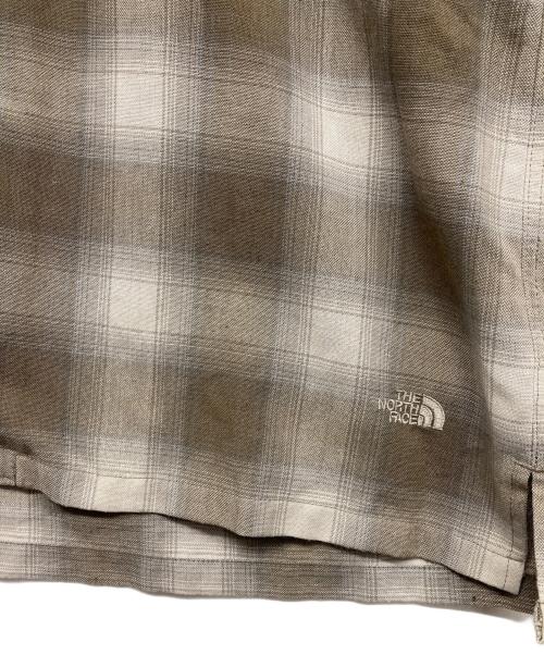 THE NORTH FACE（ザ ノース フェイス）THE NORTH FACE (ザ ノース フェイス) ロングスリーブウーリーチェックシャツ ブラウン サイズ:XSの古着・服飾アイテム