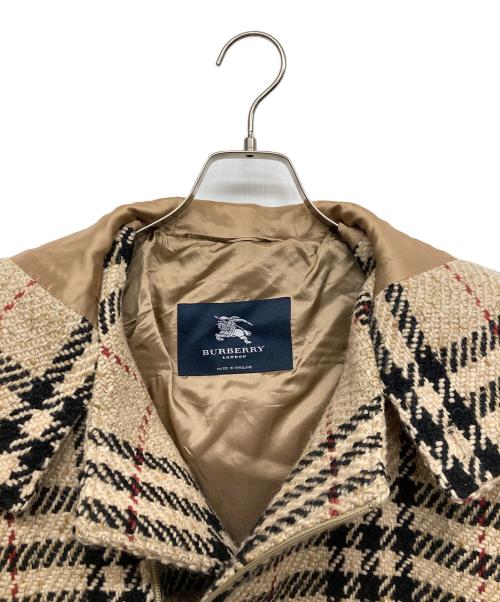 BURBERRY LONDON（バーバリーロンドン）BURBERRY LONDON (バーバリーロンドン) ノバチェックウールコート ブラウン サイズ:46の古着・服飾アイテム