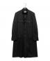 Yohji Yamamoto pour homme（ヨウジヤマモト プールオム）の古着「ウールギャバスタンドカラーロングジャケット」｜ブラック