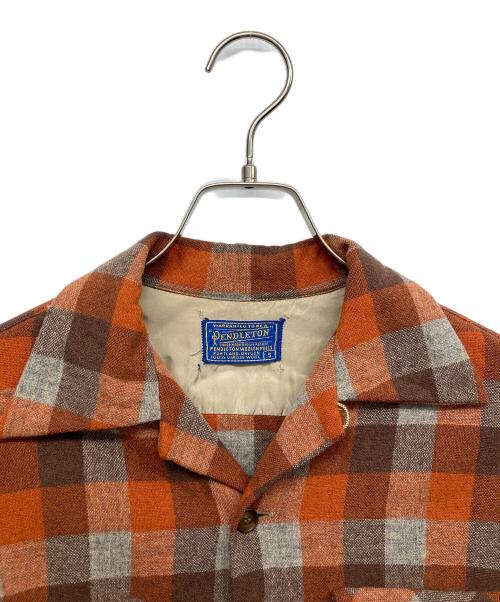 PENDLETON（ペンドルトン）PENDLETON (ペンドルトン) ボードシャツ オレンジ サイズ:Sの古着・服飾アイテム