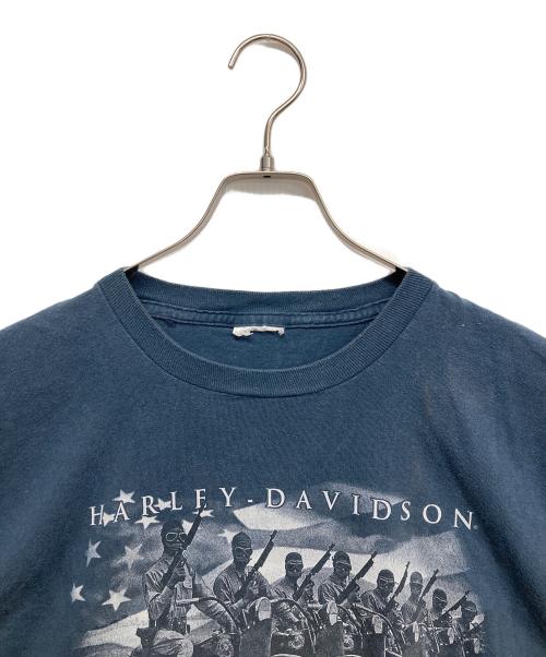HARLEY-DAVIDSON（ハーレーダビッドソン）HARLEY-DAVIDSON (ハーレーダビッドソン) プリントTシャツ ネイビー サイズ:無しの古着・服飾アイテム