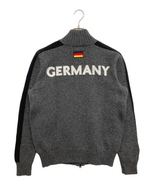 POLO RALPH LAUREN（ポロ・ラルフローレン）POLO RALPH LAUREN (ポロ・ラルフローレン) フルジップニット グレー サイズ:Lの古着・服飾アイテム