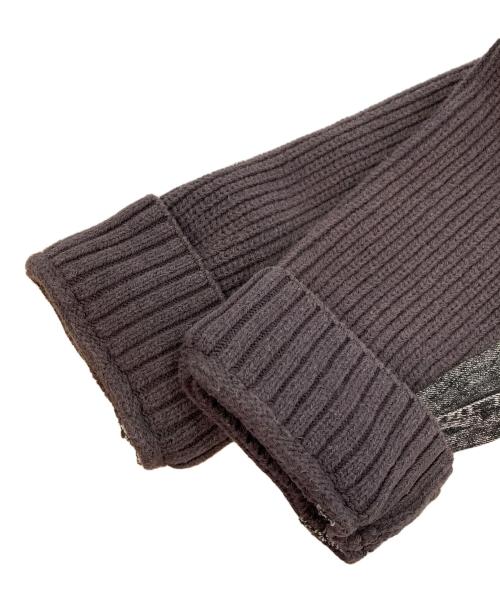 GRACE CONTINENTAL（グレースコンチネンタル）GRACE CONTINENTAL (グレースコンチネンタル) デニムフレアニットトップ ブラック サイズ:36の古着・服飾アイテム