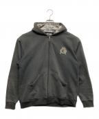 X-LARGEエクストララージ）の古着「フルジップパーカー」｜グレー