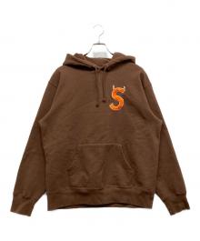 SUPREME（シュプリーム）の古着「Sロゴ フーデッド スウェットシャツ」｜ブラウン