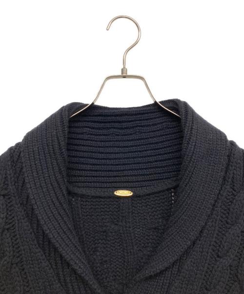 DEUXIEME CLASSE（ドゥーズィエム クラス）Deuxieme Classe (ドゥーズィエム クラス) カウチンウールカシミヤニットカーディガン ネイビー サイズ:FREEの古着・服飾アイテム