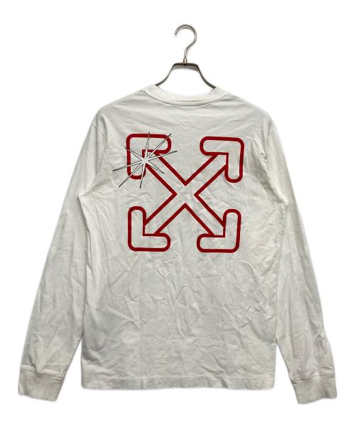 OFFWHITE（オフホワイト）OFFWHITE (オフホワイト) クロスアローロゴカットソー ホワイト サイズ:Sの古着・服飾アイテム