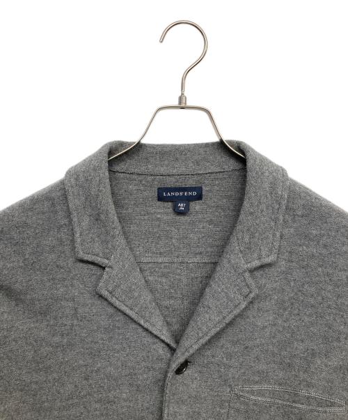 LAND'S END（ランズエンド）LAND'S END (ランズエンド) ニットジャケット グレー サイズ:AB7の古着・服飾アイテム
