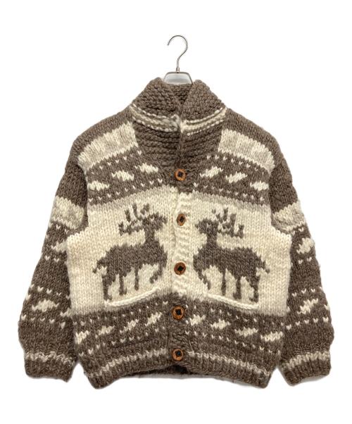 MARK（マーク）MARK (マーク) カウチンニットカーディガン ブラウン サイズ:無しの古着・服飾アイテム