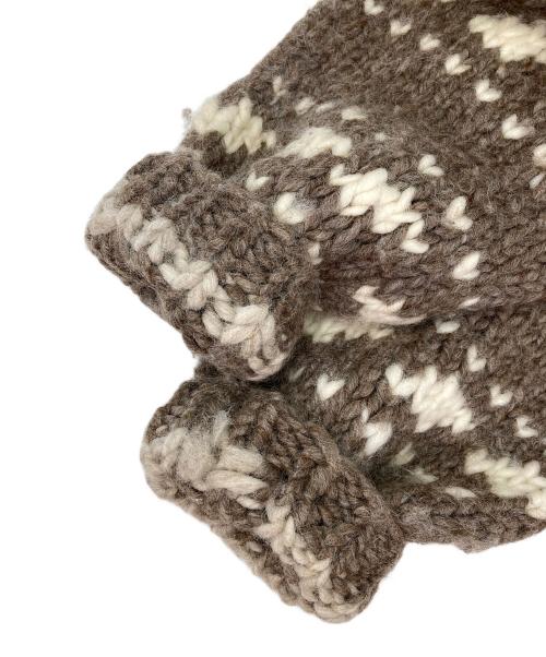 MARK（マーク）MARK (マーク) カウチンニットカーディガン ブラウン サイズ:無しの古着・服飾アイテム