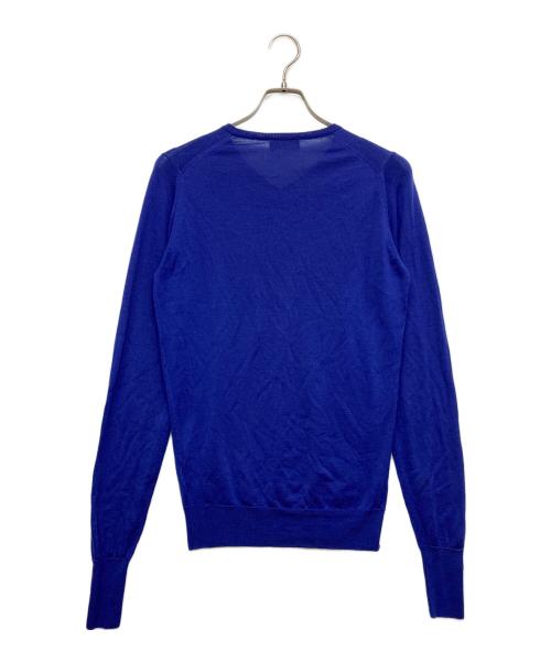 JOHN SMEDLEY（ジョンスメドレー）JOHN SMEDLEY (ジョンスメドレー) Vネックニット パープル サイズ:XSの古着・服飾アイテム
