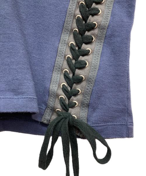 D&G（ディーアンドジー）D&G (ディーアンドジー) レースアップコルセットカットソー ネイビー サイズ:Sの古着・服飾アイテム