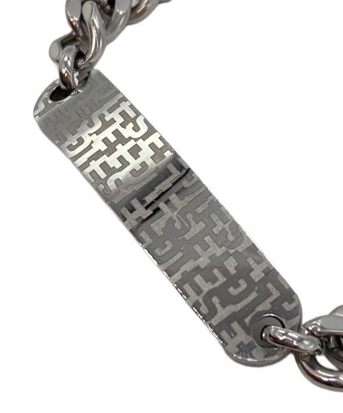 DIESEL（ディーゼル）DIESEL (ディーゼル) IDチェーンブレスレット シルバーの古着・服飾アイテム