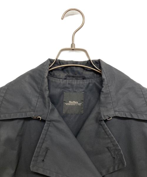 Max Mara WEEK END LINE（マックスマーラ ウイークエンドライン）MAX MARA WEEK END LINE (マックスマーラ ウイークエンドライン) ナイロントレンチコート ブラック サイズ:38の古着・服飾アイテム